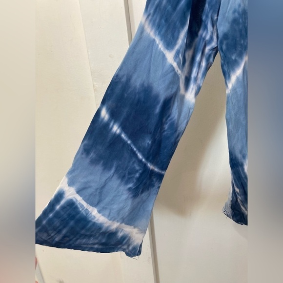LOVESTITCH wrap blouse tie dye long bell sleeve size small - Picture 4 of 12